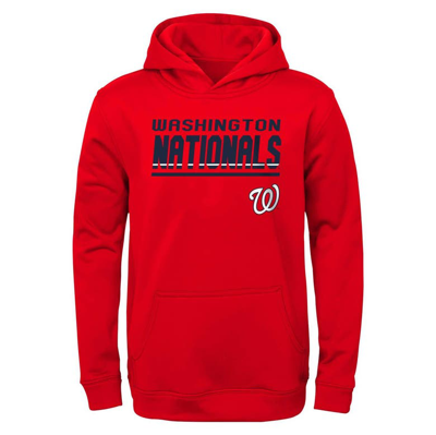 Outerstuff Kids' Youth Red Washington Nationals Headliner Performance Pullover Hoodie