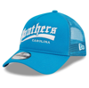 New Era Blue Carolina Panthers Caliber Trucker 9forty Adjustable Hat In Blue