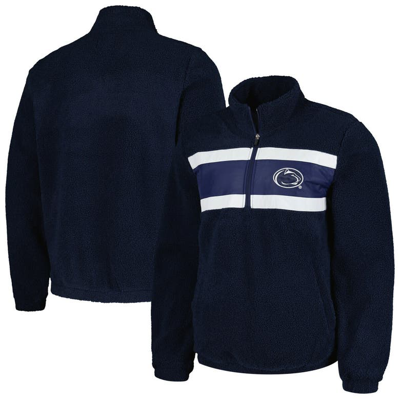 G-iii Sports By Carl Banks Navy Penn State Nittany Lions Pinch Runner Half-zip Top
