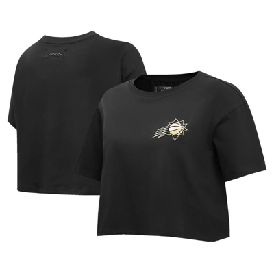 Pro Standard Black Phoenix Suns Holiday Glam Boxy T-shirt