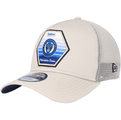 New Era Cream Philadelphia Union Established Patch 9forty A-frame Trucker Adjustable Hat