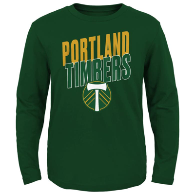 Outerstuff Kids' Youth Green Portland Timbers Showtime Long Sleeve T-shirt