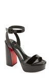 CHRISTIAN LOUBOUTIN MOVIDA SABINA ANKLE STRAP PLATFORM SANDAL