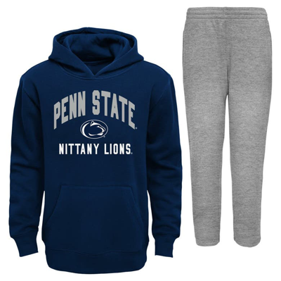 Outerstuff Kids' Infant Navy/gray Penn State Nittany Lions Play-by-play Pullover Fleece Hoodie & Pants Set