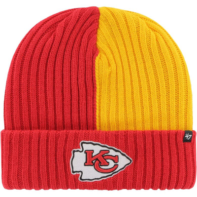 47 ' Red Kansas City Chiefs Fracture Cuffed Knit Hat