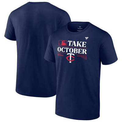 Profile Fanatics Branded Navy Minnesota Twins 2023 Postseason Locker Room Big & Tall T-shirt