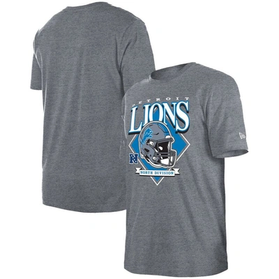 New Era Men's  Blue Detroit Lions Team Logo T-shirt