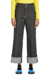 WEEKEND MAX MARA CAMBI CUFFED WIDE LEG JEANS