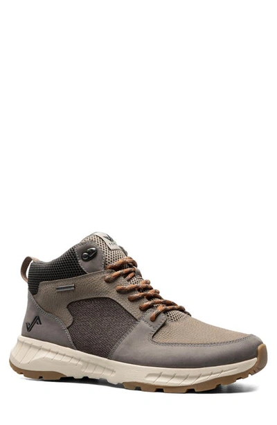 Forsake Wild Sky Waterproof Mid Hiking Sneaker In Dark Gray/ Gold