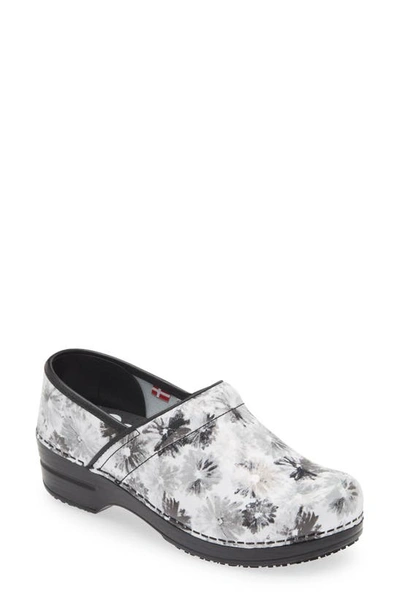 Sanita Inkwell Print Clog In Black