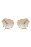 Swarovski 57mm Butterfly Sunglasses In Pale Gold