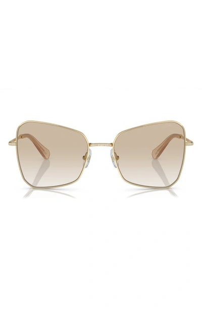 Swarovski 57mm Butterfly Sunglasses In Pale Gold