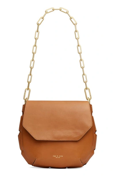 Rag & Bone Sadie Chain Leather Shoulder Bag In Tan