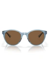 Oakley Spindrift 52mm Prizm™ Round Sunglasses In Blue/ Bronze