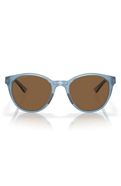 Oakley Spindrift 52mm Prizm™ Round Sunglasses In Blue/ Bronze