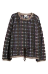 Collina Strada X Vitelli Plaid Crewneck Sweater In Vitelli Brown Plaid