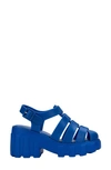 Melissa Megan Platform Fisherman Sandal In Blue