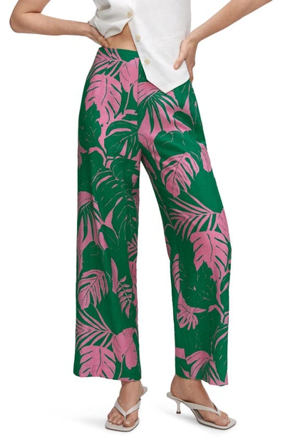 Mango Trousers Green