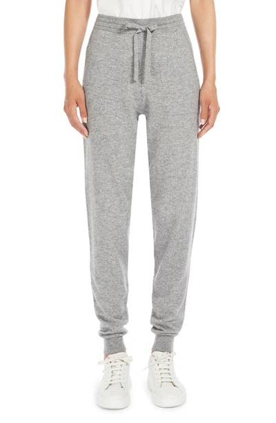 Max Mara Viborg Wool & Cashmere Knit Sweatpants In Light Grey