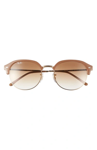 Ray Ban 55mm Gradient Irregular Sunglasses In Brown