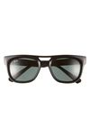 Ray Ban Phil 54mm Square Sunglasses In Black