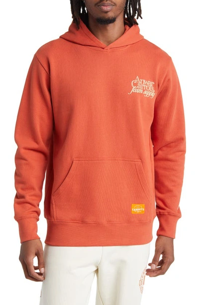 Carrots By Anwar Carrots Farm Supply Logo Graphic Hoodie In Orange