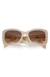 Prada Gradient Acetate Oval Sunglasses In Brown Grad