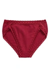 Natori Bliss Cotton French Cut Briefs In Crushed Velvet