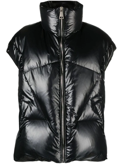 Khrisjoy High-neck Quilted Down Gilet In Black