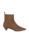Marc Ellis Burnt Suede Ankle Boot In Brown