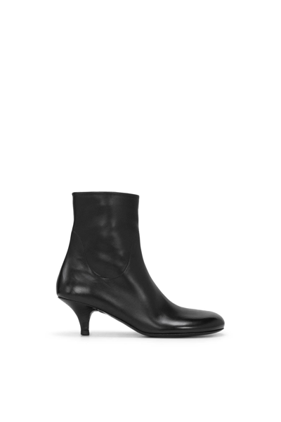 Marsèll Spilla Calfskin Ankle Booties In Black