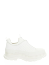 Alexander Mcqueen Tread Slick Moto Low Top Sneaker In White