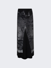 Jean Paul Gaultier Trompe L'oeil Flag Label Long Skirt