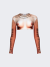 JEAN PAUL GAULTIER LONG SLEEVES CORPS TOP