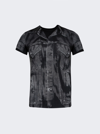 Jean Paul Gaultier Trompe L'oeil Flag Label Crew Neck Tee