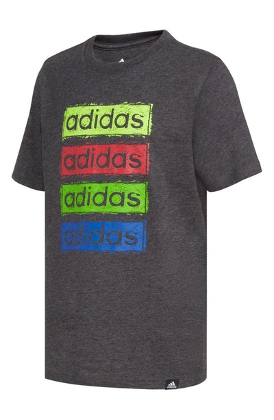 Adidas Originals Kids' Sketchy Logo Graphic T-shirt In Black
