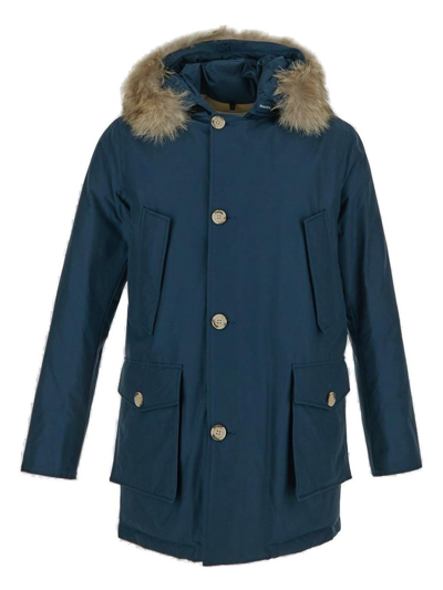 Woolrich Arctic Hooded Parka In Blue