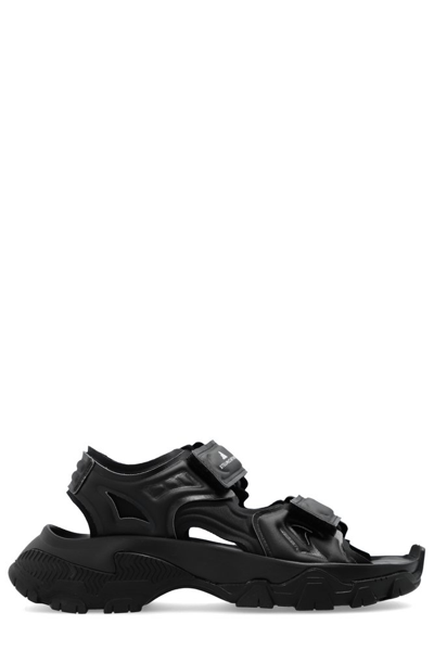 Adidas By Stella Mccartney Hika Panelled Sandals In Black