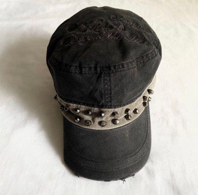Pre-owned If Six Was Nine X Kmrii Gothic Studded Poem Hat In Black