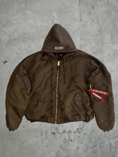 VETEMENTS　2022SS REVERSIBLEHOODEDBOMBER VETEMENTS 2022SS REVERSIBLEHOODEDBOMBER VETEMENTS reversible