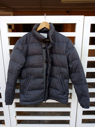 Pre-owned Edifice Japan X Leather Jacket Edifice Puffer Light Jacket In ...