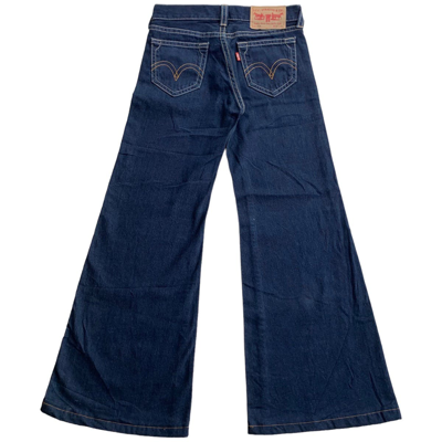 Pre-owned Le Grande Bleu L G B X Levis Vintage Levi's 929 Super Flare Wide Leg Jeans In Indigo