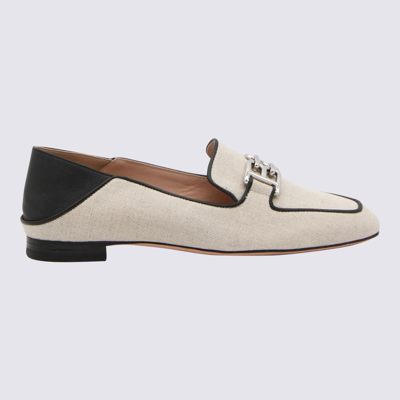 Bally Ellah Leather Flat Shoes In Beige