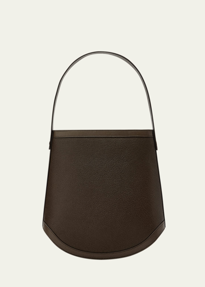 Savette Large Leather Bucket Bag In 021 Mink