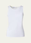 AKRIS PUNTO MODAL JERSEY FITTED TANK TOP
