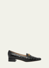 Tom Ford Whitney Crocodile-embossed Leather Loafers In 1n001 Black