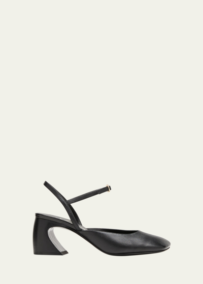 3.1 Phillip Lim / フィリップ リム Leather Comma-heel Leather Pumps In Black