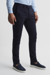 Reiss Navy Slim Fit Chinos
