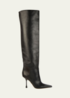 JIMMY CHOO CYCAS LEATHER OVER-THE-KNEE BOOTS