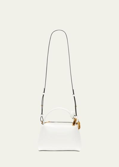 Jw Anderson Chain Leather Crossbody Bag In 002 Off White